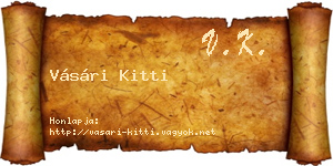 Vásári Kitti névjegykártya