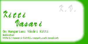 kitti vasari business card